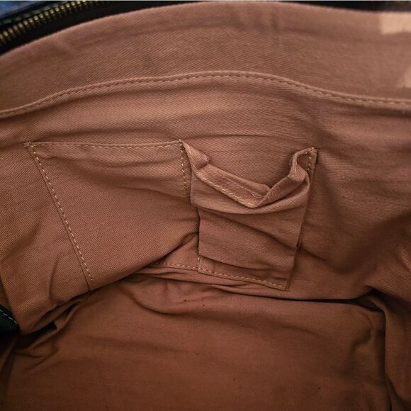 UE UNOETH Blue‎ Leather Large Tote Bag - Picture 10 of 11